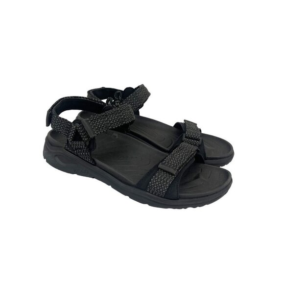 Ecco X Trinsic Black Adjustable Open Toe Water Sandals Shoes Mens 45 US 11-11.5 - Picture 1 of 8